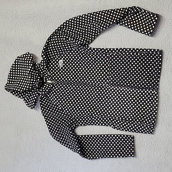 The North Face Other - Sold The North Face Fleece Girls Large 14-16 Black White Polka-dot Full Zip